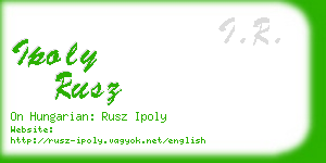 ipoly rusz business card